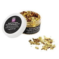 UNIQUE CREATIV ART Gold Foil Flakes — 2 g (0.07 oz), Craft & Fluid‑Art Accents