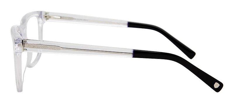 Phat Farm Mens Prescription Eyeglasses, Hv725, Crystal, 54.0-19.0-145