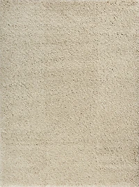 Tapis à poil long de luxe hometrends en crème