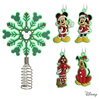 Hallmark Mini Christmas Tree Topper and Ornaments (Disney Mickey Mouse and Friends), Set of 5