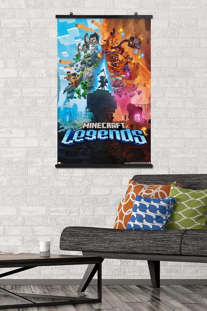 Minecraft: Legends - Key Art Wall Poster, 22.375" x 34"