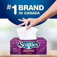 Scotties Supreme 3-ply Facial Tissues, Hypoallergenic and Dermatologist Tested, 9 Boxes, 88 Tissues per Box