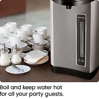 Chefman 5.3 Liter Electric Hot Water Pot with Safety Lock - Stainless Steel, New, 5.3 Liter Hot Water Dispenser