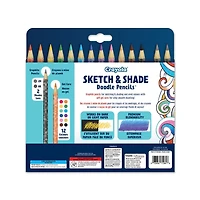 Sketch & Shade Doodle Pencils Crayola, boîte de 14 Hautement pigmentees crayons de couleur