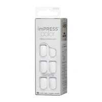 KISS ImPRESS Color - 30 faux ongles, courts Gel en minutes