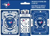 Masterpieces Puzzle Company Toronto Blue Jays Deux Jeux De Cartes À Jouer Et Ensemble De Dés