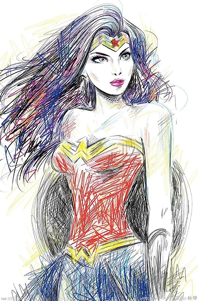 Wonder Woman de DC Comics - Croquis