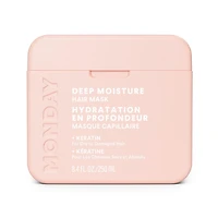 MONDAY Haircare DEEP MOISTURE Hair Mask with Keratin, Argan Oil, Shea Butter & Coconut Oil for Dry to Damaged Hair 250 ml, Haircare DEEP MOISTURE Hair Mask