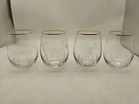 Stemless wine glass， Set of 4