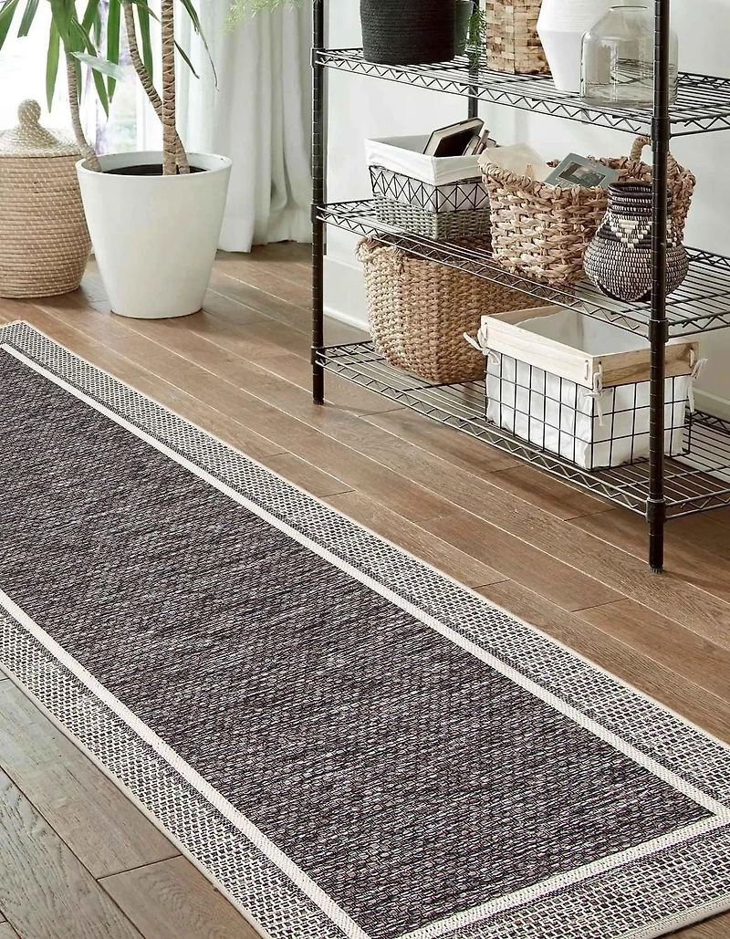 ECARPET Brooks 2'8" x 8'2" Nautical Coastal Area Rug for living room, bedroom, dining entrance