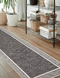 ECARPET Brooks 2'8" x 8'2" Nautical Coastal Area Rug for living room, bedroom, dining entrance