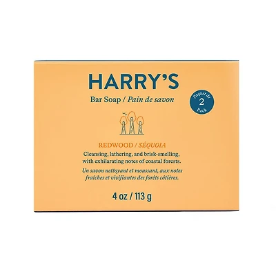 Pain de savon de Harry's au parfum Séquoia (emballage de 2)