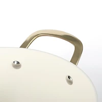 Martha Stewart Galway 10 Piece Aluminum Cookware Set w/Alum Lid, Pink