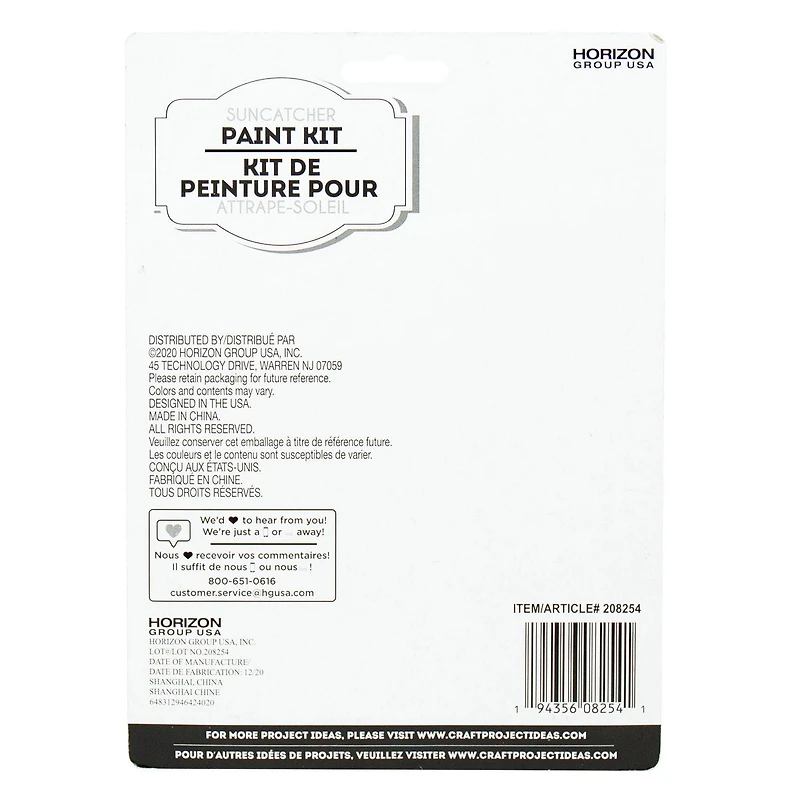 Kit de peinture pour attrape-soleil