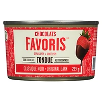 Fondue 215g Classique Noir Chocolat Noir