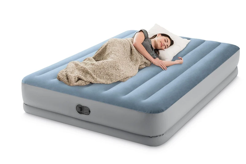 Intex Dura-Beam® Plus Comfort 14" Queen Air Mattress with Built-In USB Pump
