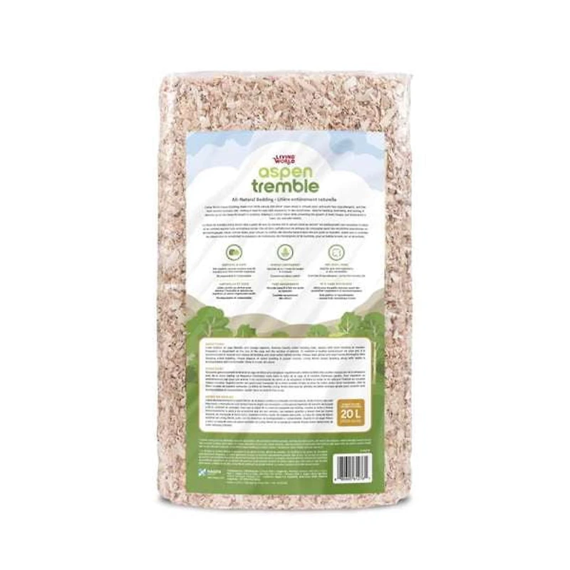 Living World Litière pour Petits Animaux & Litière, Copeaux de Tremble, 20 L