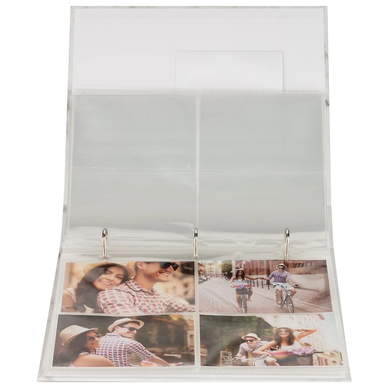 Pinnacle 4UP Marble Frame Front Photo Album