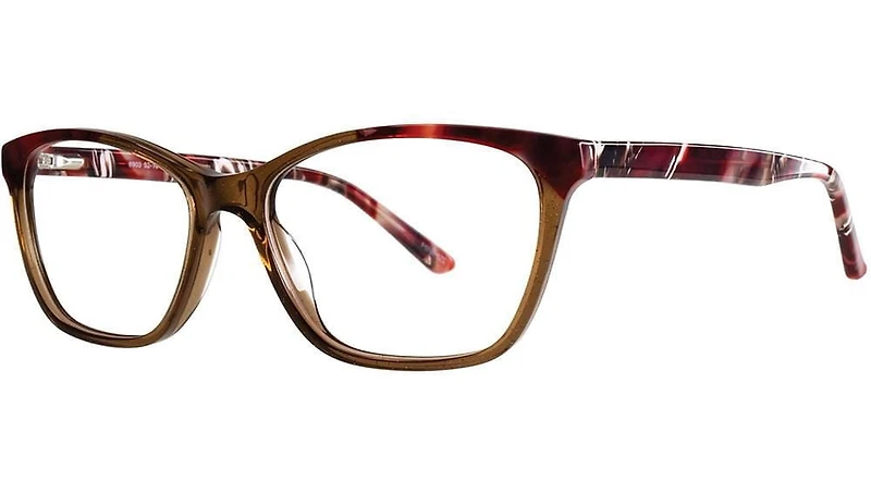 Flat Earth FE6903 Brown Swirl Eyeglass Frame