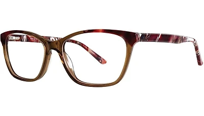 Flat Earth FE6903 Brown Swirl Eyeglass Frame