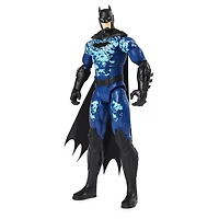 Batman, Figurine articulée Bat-Tech stratégique de 30 cm (costume bleu), pour les enfants à partir de 3 ans