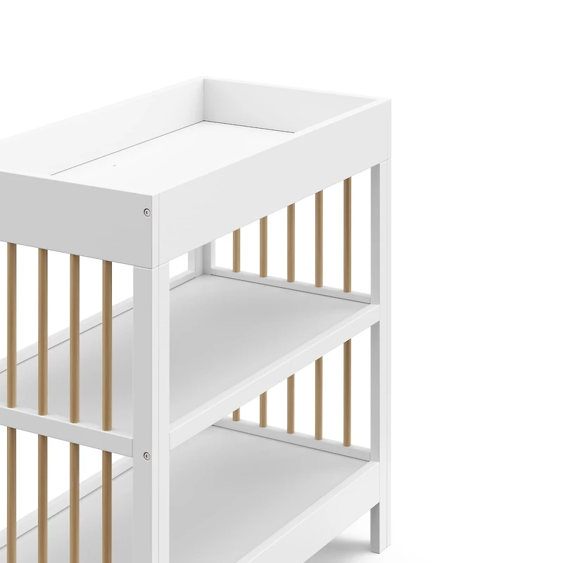 Table à langer Graco Teddi, Blanc avec bois flotté