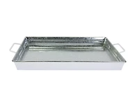 Accueil tendances plateau Rectangle en métal blanc,1 pièce