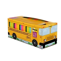 Post-it® Super Sticky Notes 654-24SSBUS, Classroom Value Pack, 24 Pads/Pack, 70 Sheets/Pad
