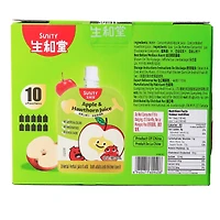 Jus de pomme et d'aubépine Sunity 100 ml x 10 sachets