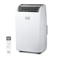 Black + Decker Portable Air Conditioner with Heat, 8,150 BTU SACC/CEC (12,000 BTU ASHRAE 128) with 10,500 BTU Heating for Rooms Up To 550 Sq. Ft., White