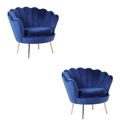 Chaise d'appoint grise de la collection Heavenly ENSEMBLE DE 2