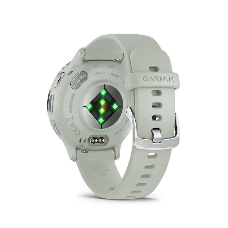 Montre intelligente GPS et tracker d'activité Garmin Venu 3S - Gris sauge
