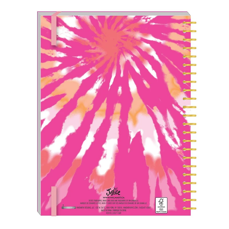Justice Tie-Dye Planner Agenda