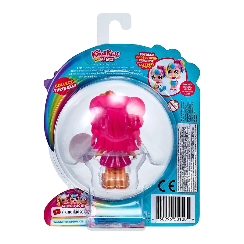 Kindi Kids Minis - Lippy Lulu - Mini Bobble Head Doll