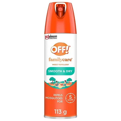 OFF! Aérosol chasse-moustiques protection familiale avec formule en poudre, 113 ml