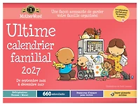 2027 Calendrier mural/de bureau familial Motherword Ultimate, grand format, français
