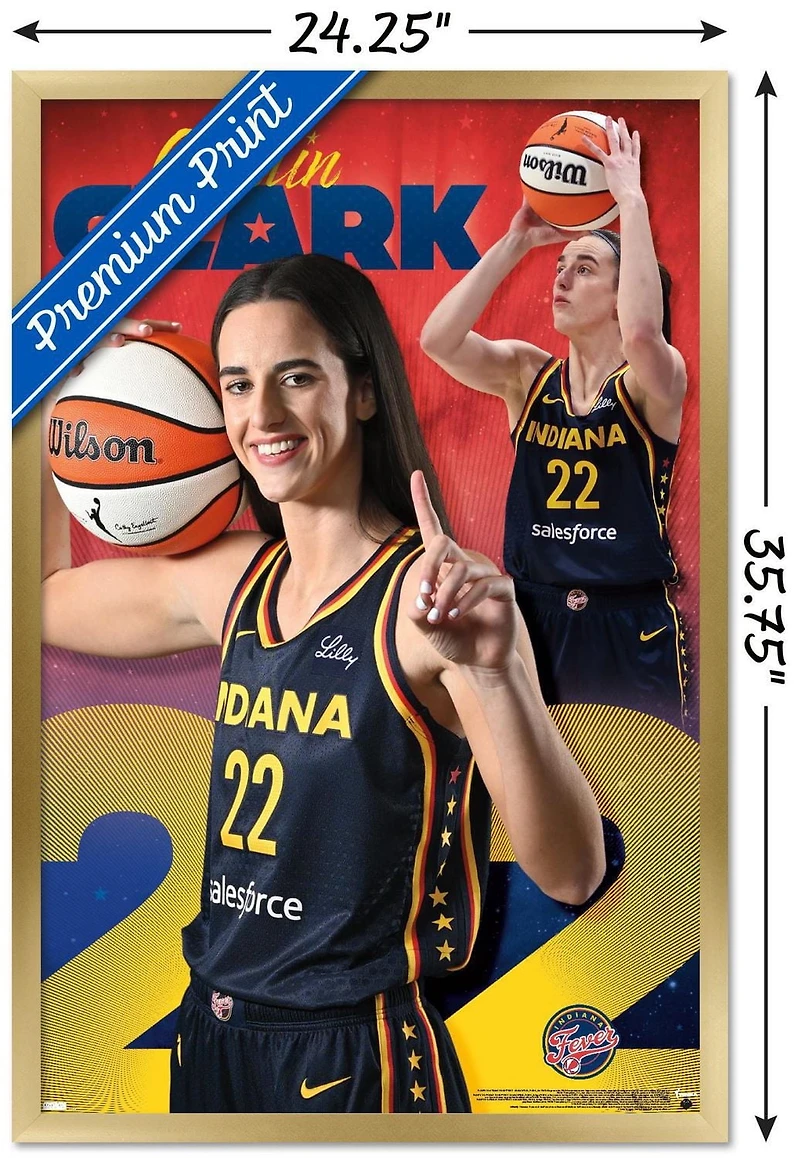 WNBA Indiana Fever - Caitlin Clark 24 Wall Poster