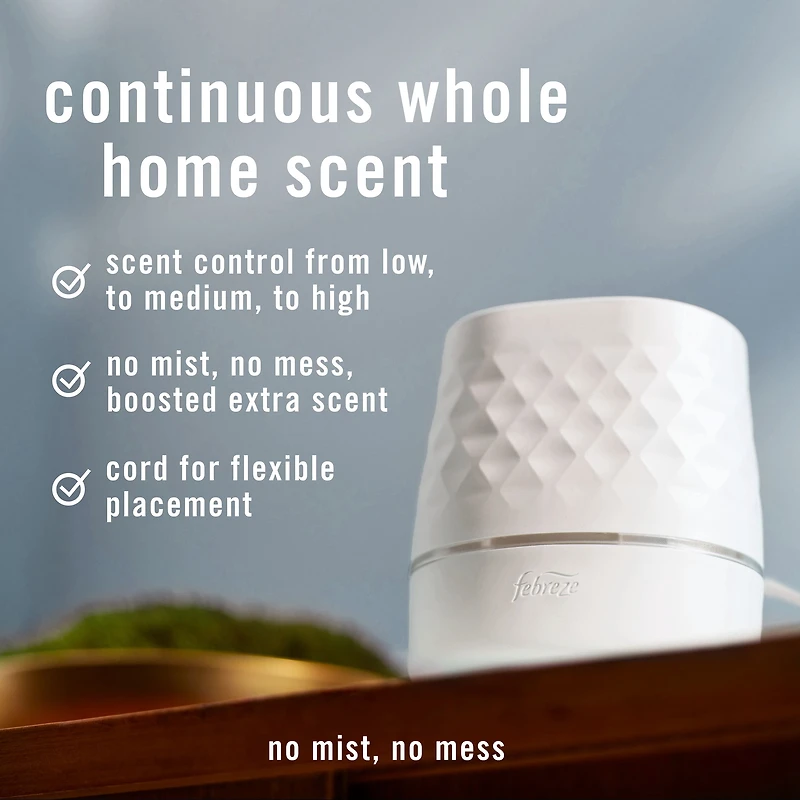 Assainisseur d’air à brancher Febreze, recharge d’huile parfumée qui combat les odeurs, parfum Croustade aux canneberges, 4 recharges