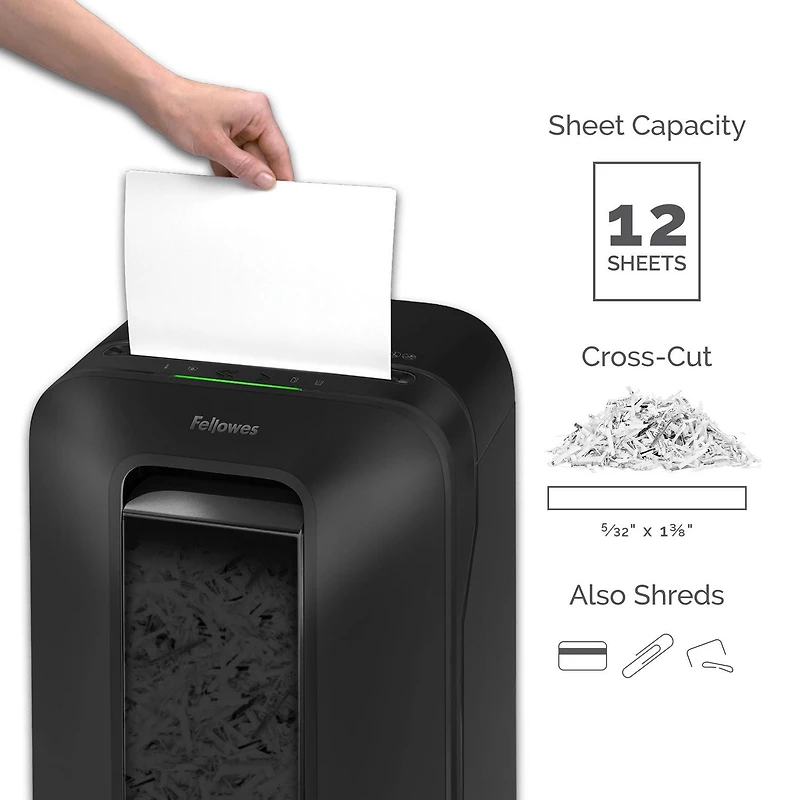 Déchiqueteuse coupe-croisée Fellowes® Powershred LX170