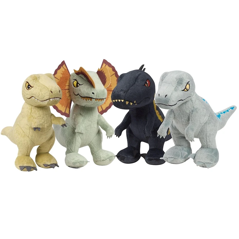 Petits dinosaure en peluche Jurassic World, Dilophosaurus de 7 pouces, animal en peluche