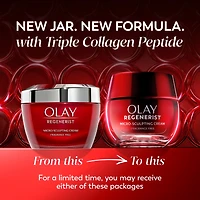 Olay Face Cream, Regenerist Micro-Sculpting Cream Face Moisturizer, Fragrance-Free - Hydrating, Anti-Aging, Anti-Wrinkle, Skin Care - Hyaluronic Acid, Niacinamide 50mL