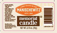 Bougies Commémoratives Manischewitz