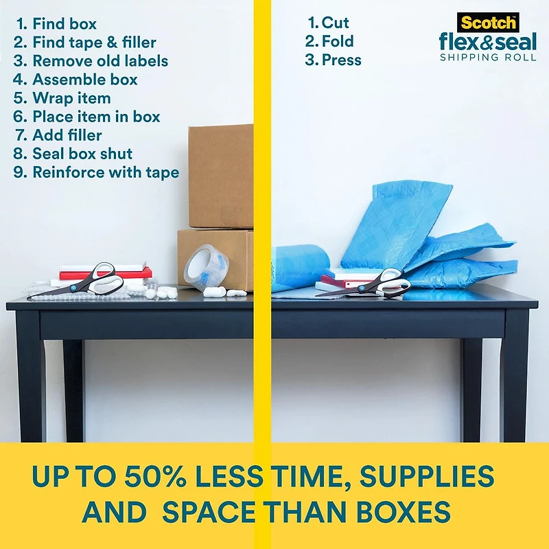 Scotch™ Flex & Seal Shipping Roll FS-1510-EF, 15 in x 10 ft (381 mm x 3.04 m)