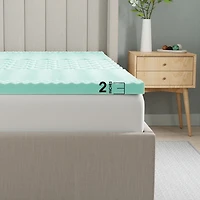Surmatelas Dream Serenity® en mousse à mémoire de forme zonée AcuRelief de 5 cm (2 po) - D