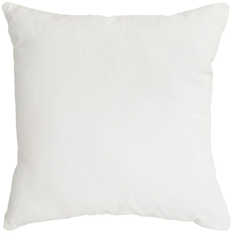 Coussin décoratif Sonic de hometrends, blanc 46 cm x 46 cm, moderne