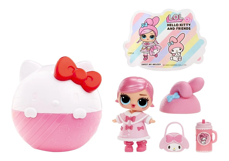 LOL Surprise!™ Loves Hello Kitty® and Friends Tots, 7 SURPRISES
