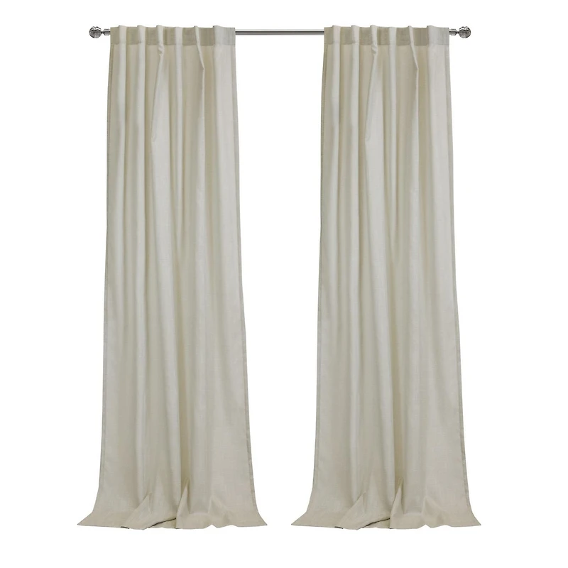 Loft Living Bursa filtrant la lumière Double Tetiere panneau de rideau 52 x 84 in Lin