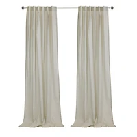 Loft Living Bursa filtrant la lumière Double Tetiere panneau de rideau 52 x 84 in Lin