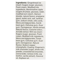 Chapman's Moments des Fêtes barres crème glacée Pain d'épice et Menthe, dans une boîte 8x55 ml