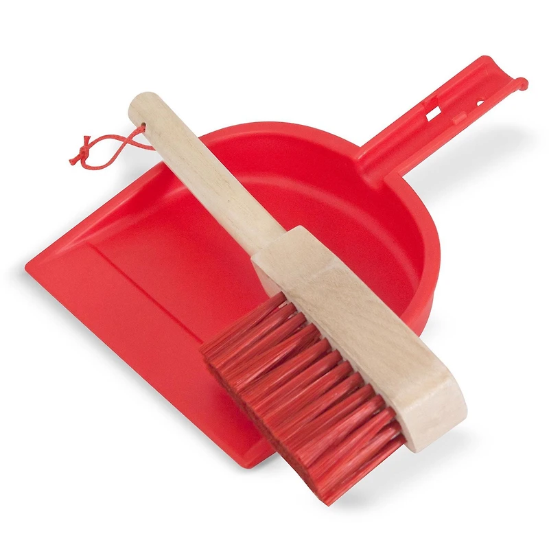 Melissa & Doug Dust! Sweep! Mop! 6-Piece Pretend Play Cleaning Set - FSC Certified